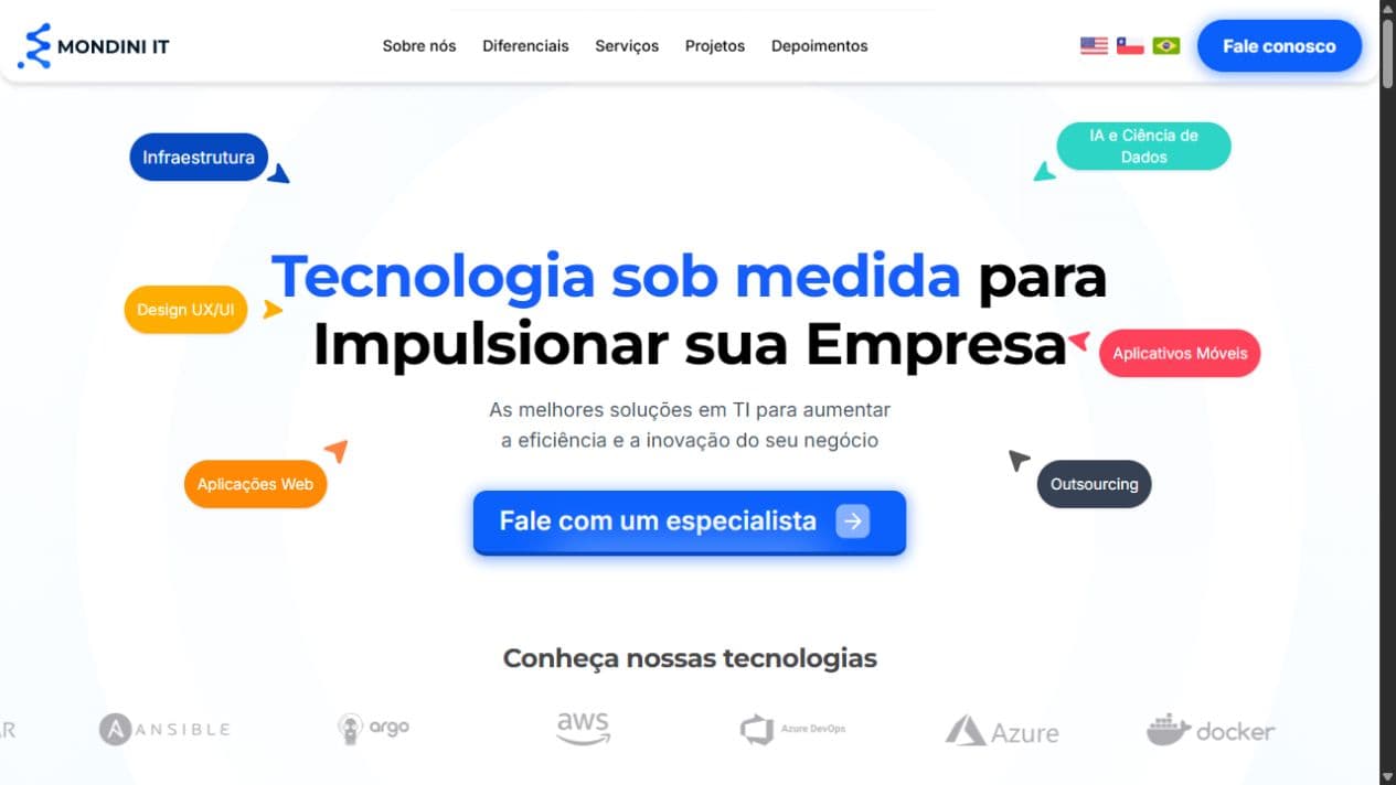Prévia do projeto Mondini IT